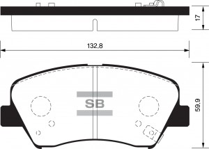 Колодки тормозные HYUNDAI i30/ELANTRA 11-/CEED 12- передние SP1400 SP1400 SANGSIN