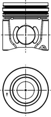 поршень! R4/6 d102\ IVECO EUROCARGO F4AE3481/F4AE3681 41077600 KOLBENSCHMIDT