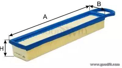 Фильтр воздушный AG289 AG 289 GOODWILL