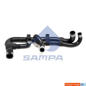 Патрубок радиатора ø20xø25xø31x270x500x645 043393 SAMPA