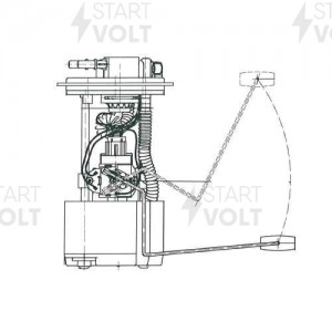 Модуль топливного насоса для а/м ГАЗ 31105 с дв. Chrysler под быстросъём. SFM030 SFM 0304 START VOLT