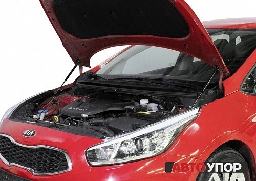 Амортизатор KIA Ceed (12-) капота (пружина газовая) комплект 2шт. АВТОУПОР UKICEE012 AVTOUPOR