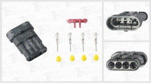 разъём 4х контактный универсальный (ответная часть 7811032)(4-pin, 4 уплотнения, 7811046 TE PARTS