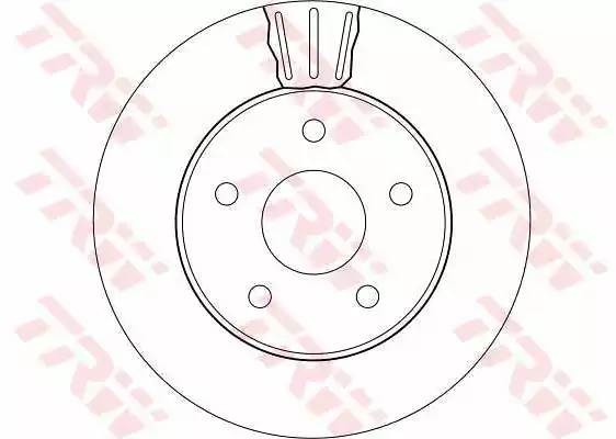 Диск тормозной передний JEEP GRAND CHEROKEE II 99-05 (305мм) DF4170 DF4170 TRW