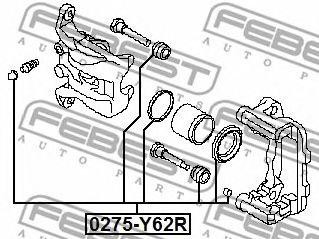 Ремкомплект задн суппорта NISSAN PATROL Y62 2010- 0275-Y62R 0275-Y62R FEBEST