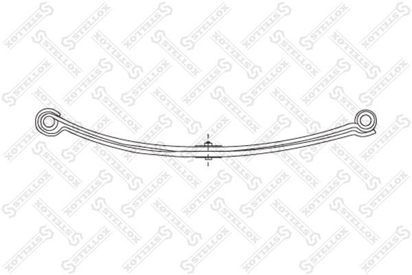 рессора задняя 1-листовая  1200074SX 12-00074-SX STELLOX