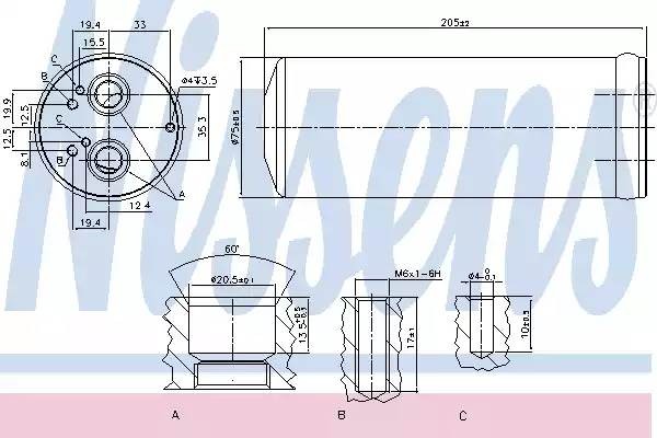 AID210=GR931377=8FT 351 197-771 [8E0820193E] !осушитель конд.\ Audi A4 all 03> 95352 NISSENS