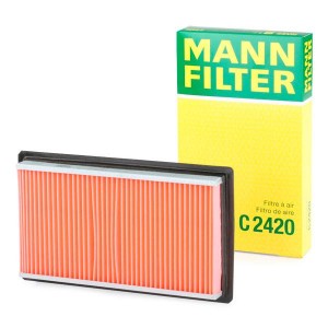 NISSAN MICRA (K12E) (2002>)/ TIIDA C11 (2007>) 231x137x34 C2420 MANN FILTER