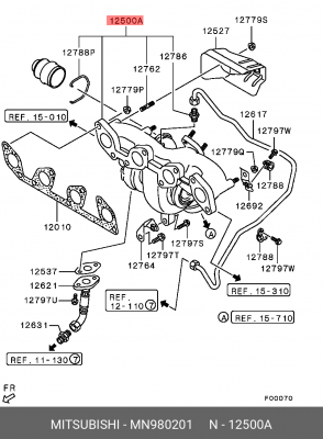 ТУРБИНа MN980201 MITSUBISHI