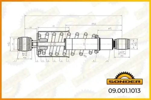 Амортизатор кабины MB о.н 9428905419 — 2 года безусловной гарантии 090011013 SONDER