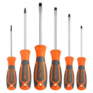 Набор отверток ( 6 предметов) "AIRLINE" (SL3-SL6, PH0-PH1) блистер ATAU037 AIRLINE