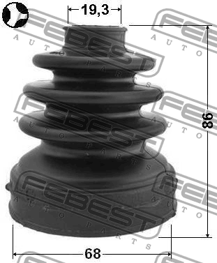 Пыльник ШРУСа внутренний TOYOTA YARIS (P9/P13) 0215-E11ATT 0215-E11ATT FEBEST