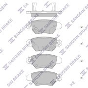 Колодки задние OPEL ASTRA G 98-05 SP4095 SP4095 SANGSIN