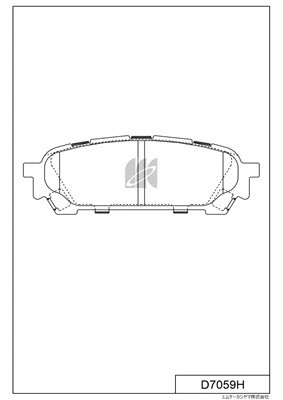 Колодки тормозные дисковые задн. Subaru Impreza 2.0 01- D7059H D7059H MK KASHIYAMA