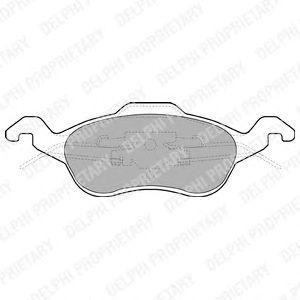 LP1315 колодки дисковые п.\ Ford Focus 1.4i-2.0i/1.8TDi 98> LP1315 DELPHI