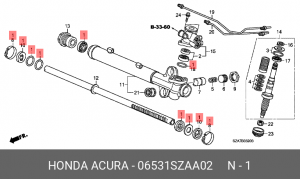 Прокладка 06531SZAA02 06531SZAA02 HONDA