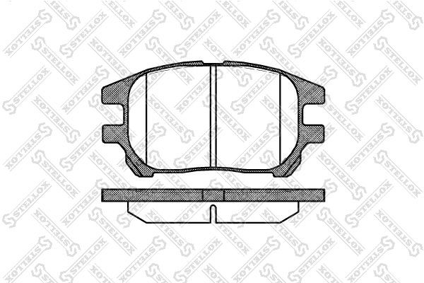 972 00=D2232-01 [0446548050] !колодки дисковые п.\ Lexus RX300 02-03 983-000-SX STELLOX