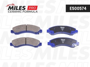 Колодки тормозные передние (Смесь CERAMIC серия PRO) GREAT WALL DEER/SAFE/SAFE S E500574 MILES