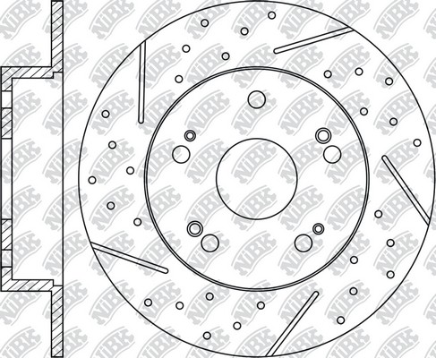 Диск тормозной HONDA Accord (14-) задний (1шт.) NIBK RN1425DSET NIBK
