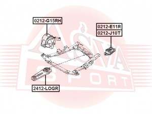 ОПОРА ДВИГАТЕЛЯ 0212-G15RH 0212G15RH ASVA