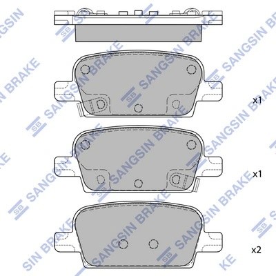 Тормозная колодка SP4118 SP4118 SANGSIN