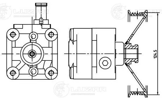 Насос ГУР для а/м Volvo XC90 (02-) 2.5T (LPS 1010) LPS 1010 LUZAR