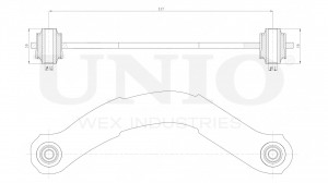 Рычаг подвески поперечный задний верхний SSP-40119 UNIO