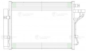 Радиатор кондиц. для ам Kia Picanto (11-) 1.0i,1.2i (LRAC 0832) LRAC 0832 LUZAR
