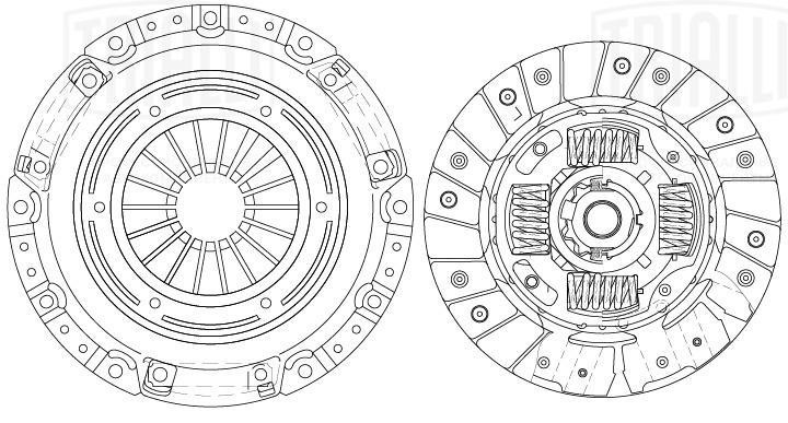 Сцепление в сборе для а/м Chevrolet Cobalt (13-) 1.5i (без муфты) (FR 0511) FR 0511 TRIALLI