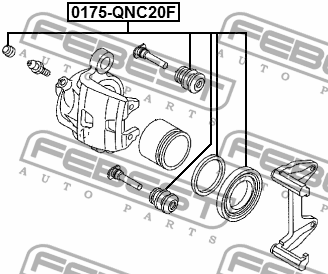 Ремкомплект суппорта переднего TOYOTA PASSO 0175-QNC20F 0175-QNC20F FEBEST