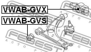 Сайлентблок VWAB-GVX VWAB-GVX FEBEST