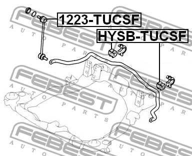 Тяга стабилизатора 1223-TUCSF 1223-TUCSF FEBEST