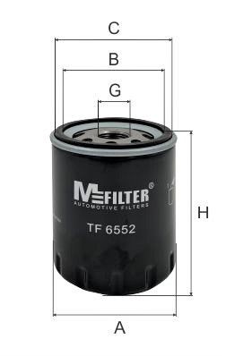 фильтр масляный!\ Rover 100-800-series 90>,Land Rover Discovery 2.0 16V 93> TF6552 MFILTER AUTOMOTIVE FILTERS
