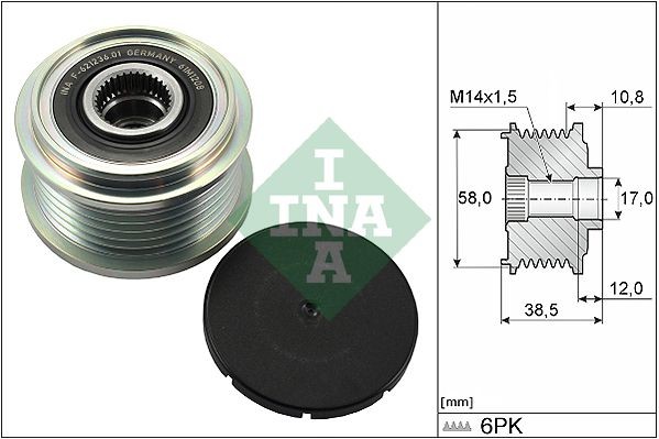 Шкив обгонный 535 0303 10 INA