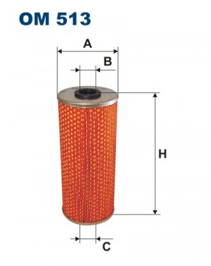 фильтрующий элемент масла!(б) H195 D82 \MB 710.810.811.911.613D (1/78>) OM513 FILTRON