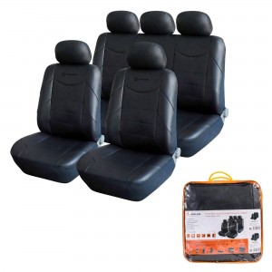 Авточехлы универсальные экокожа черные (11 предм.) Consul AIRLINE ACS-UEL-06 AIRLINE