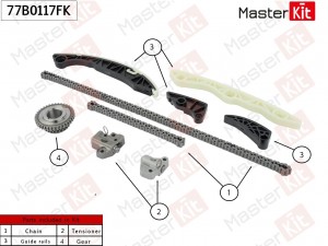 Комплект цепи ГРМ ECN/ERZ DODGE CALIBER 06-13 77B0117FK 77B0117FK MASTER KIT