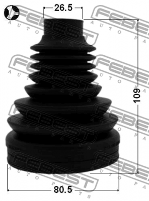 Пыльник ШРУСа внутренний TOYOTA AVENSIS T27 (80.5x109x26.5) 1715-Q5LHT 1715-Q5LHT FEBEST