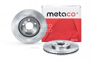 Диск тормозной передний вентилируемый 3050223 METACO