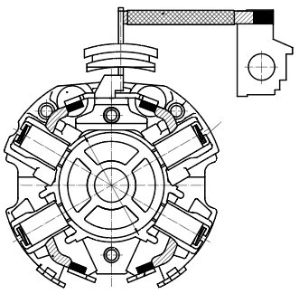 Узел щеточный стартера для а.м VAG 80 86- ,100 86- 2.0i VBS 1803 VBS1803 START VOLT