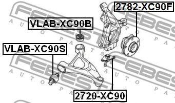 Сайлентблок VLAB-XC90B VLAB-XC90B FEBEST