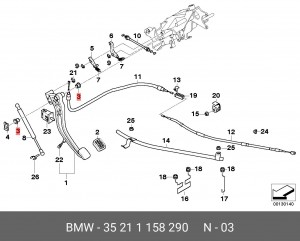 втулка шарнира!\ BMW E90/E91/E53/E39/E83/E60/E61/E87/E81/F20/F21 95> 35 21 1 158 290 BMW