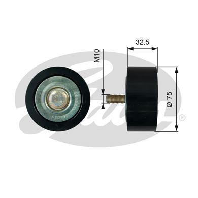 Ролик натяжителя ремня! DAF 106/CF13/XF12 T36739 GATES