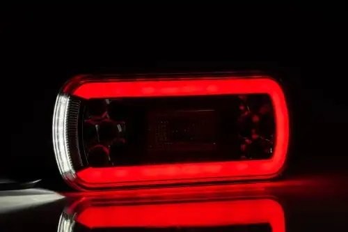 фонарь задний! LED, LH/RH, 6-функц. с против. светом, с осв. ном. знака,с провод FT130PMLED FRISTOM