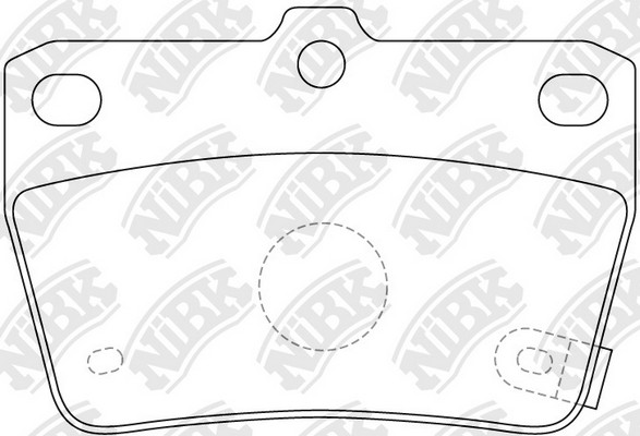 Колодки тормозные TOYOTA Rav 4 (00-05) задние (4шт.) NIBK PN1424 NIBK