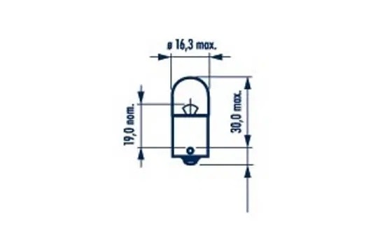 Лампа 12V R5W BA15s блистер (2шт.) NARVA 171714000 NARVA
