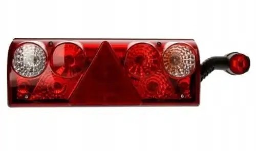 фонарь задний! LH белый, 7-pin + рог LED END с рожком\ UNIVERSAL M711431 MARS