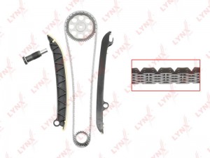Комплект цепи ГРМ VW AUDI SKODA (1.2 TSI) (1 цепь+башмак натяж+успокоит+натяж+2  TK-0054 LYNXAUTO