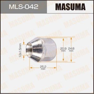 гайка колесная! M12x1.5\ MLS-042 MASUMA