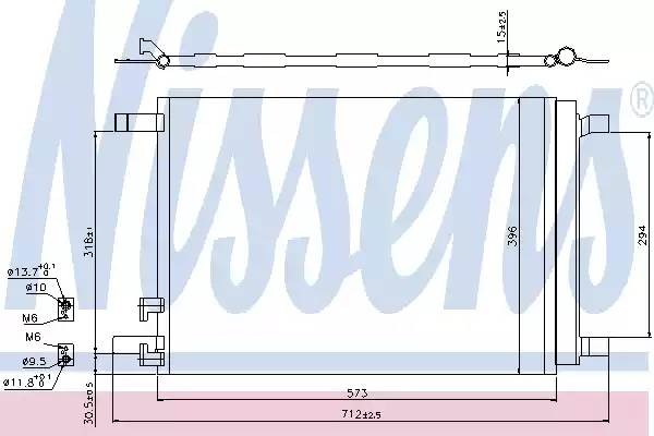 радиатор кондиционера!\ Audi A3, Skoda Octavia 12> 940319 NISSENS